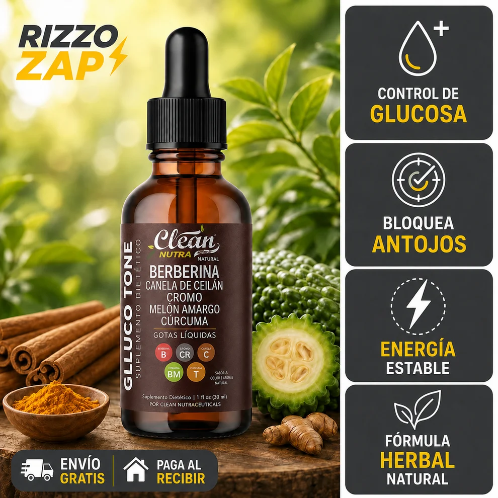 GLUCO TONE® / Gotas Naturales para el Control de Azúcar y Diabetes