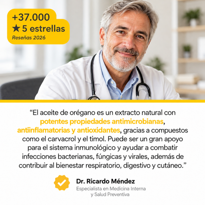 CARLYLE® /  aceite de orégano producto anti oxidante, inflamatorio y microbiano