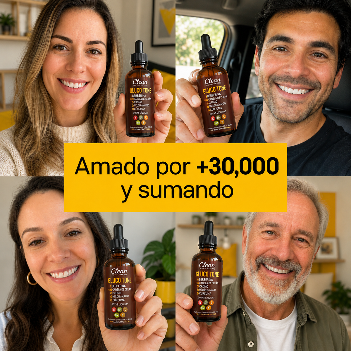 GLUCO TONE® / Gotas Naturales para el Control de Azúcar y Diabetes